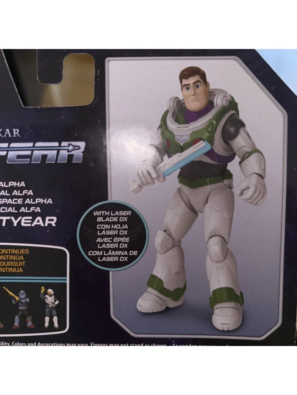 Disney Pixar 2022 Buzz Lightyear Movie Space Ranger Alpha Figure/Laser Blade